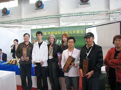 Joan McLaren at the 2009 China International Horse Fair in Beijing